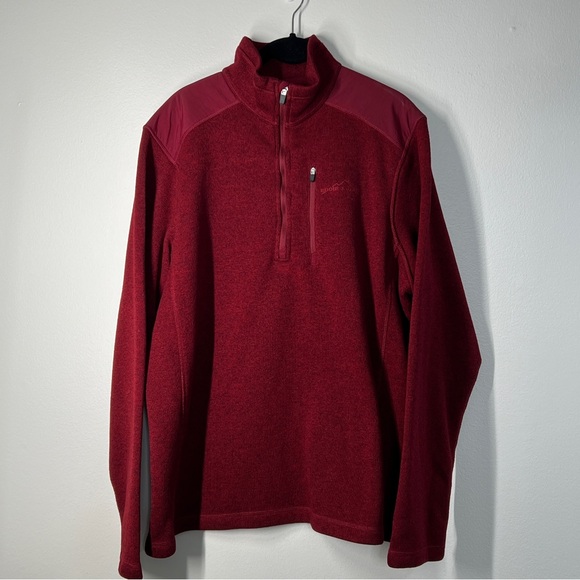 Eddie Bauer Other - EDDIE BAUER Men’s Size XL Burgundy 3/4 Zip Sweater